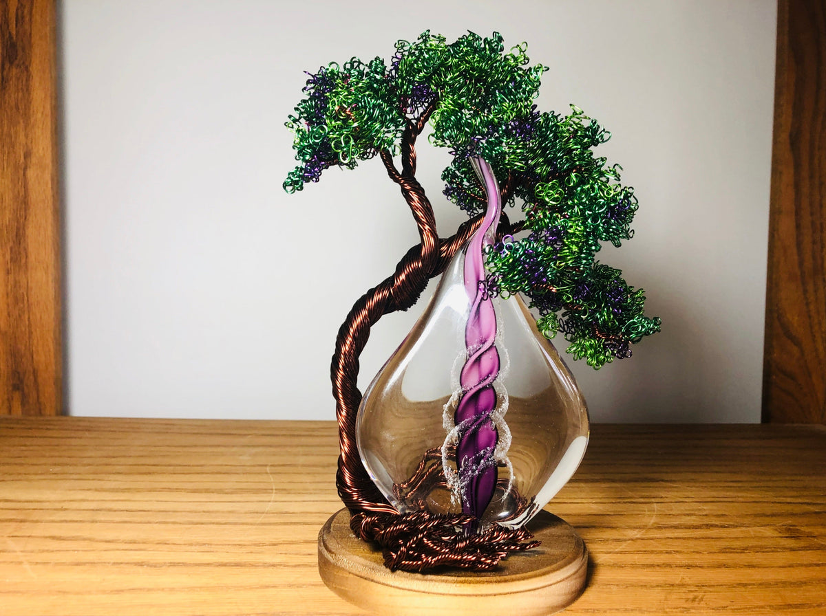 Memorial flame tree green purple