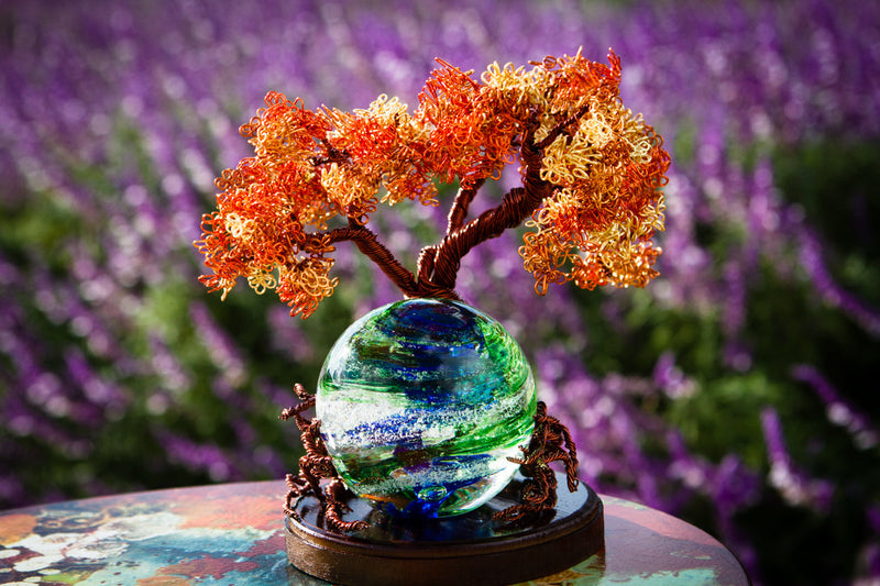 Autumn Sunshine Tree Of Life with Tranquil Swirl