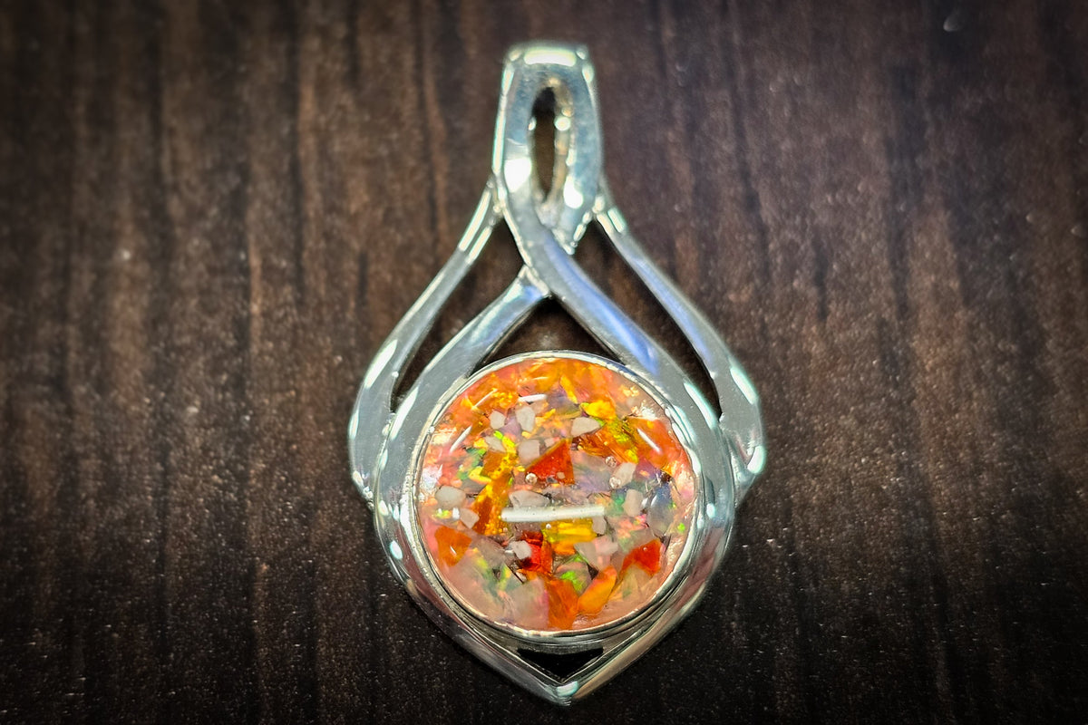 cremation jewelry celtic drop