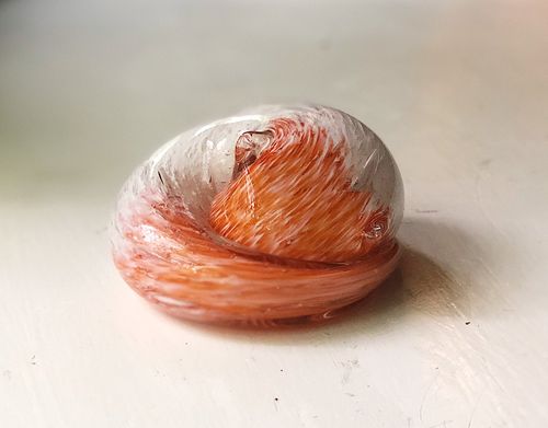 Memorial Sleeping Cat with Infused Cremation Ash